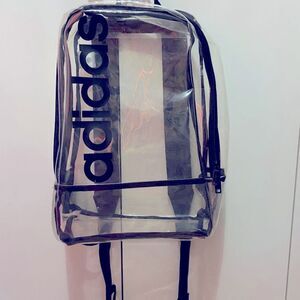 Adidas Clear Backpack Concert Festival Sporting Event Compliant Clear Bag